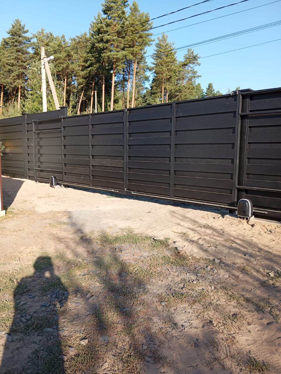 Забор-ранчо из металлопланкена 37м RAL9005 Черный МАТТЕ фото 1 в Нижнем Новгороде