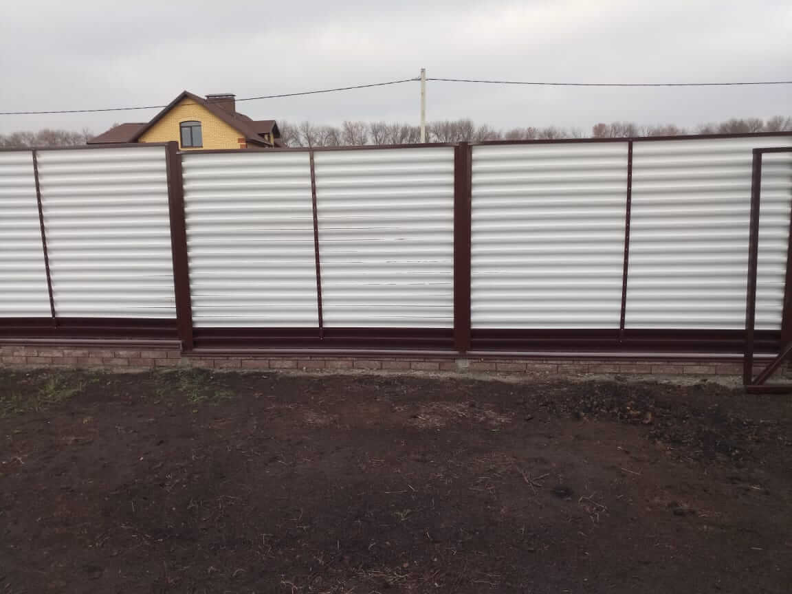 Забор-жалюзи 22м RAL9003/9003 Белый двусторонний фото 1 в Нижнем Новгороде